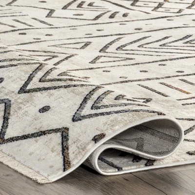 NuLOOM Kendra Bohemian Panel Fringe Area Rug 3 NuLOOM Kendra Bohemian Panel Fringe Area Rug - Image 3