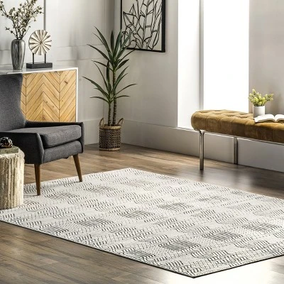 NuLOOM Valerie Textured Geometric Indoor/Outdoor Patio Area Rug 1 NuLOOM Valerie Textured Geometric Indoor/Outdoor Patio Area Rug