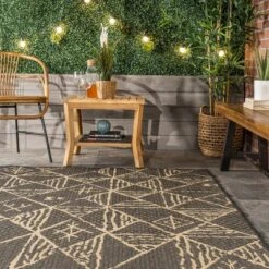 NuLOOM Marlow Geometric Aztec Indoor And Outdoor Patio Area Rug -Nuloom GUEST 8dbdc9b9 9bc4 43dc 81d9 48003865609c