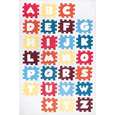 NuLOOM Peri Machine Washable Kids Alphabet Nursery Or Playroom Area Rug 8 NuLOOM Peri Machine Washable Kids Alphabet Nursery Or Playroom Area Rug - Image 8