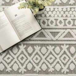 NuLOOM Tina Textured Geometric Banded Indoor/Outdoor Patio Area Rug 12 NuLOOM Tina Textured Geometric Banded Indoor/Outdoor Patio Area Rug -Nuloom GUEST 90bbbc7e d06d 406c baed 098cd7ab4eb7