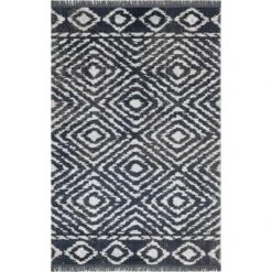 NuLOOM Zaria Diamond Tiles Fringed Indoor/Outdoor Patio Area Rug -Nuloom GUEST 912073a1 5ac7 4126 8b9d fd34e5d6de89