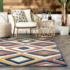 NuLOOM Salena Transitional Diamond Indoor/Outdoor Patio Area Rug -Nuloom GUEST 91f39408 0769 4ded b8e8 2b89ebb2a834