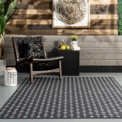NuLOOM Mikki Geometric Machine Washable Indoor/Outdoor Patio Area Rug -Nuloom GUEST 93feed45 ddb9 46a5 bf08 8c2e0e6068b6