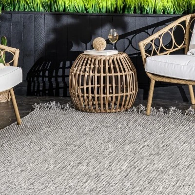 NuLOOM Stacey Textured Modern Geometric Indoor/Outdoor Area Rug 8 NuLOOM Stacey Textured Modern Geometric Indoor/Outdoor Area Rug - Image 8