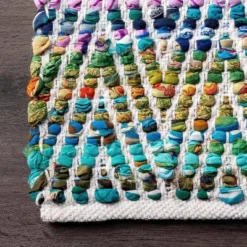 Hand Woven Chevron Eli Green Rug - NuLOOM -Nuloom GUEST 9630154a f5c7 4d0d b7cd edcb2724aa03