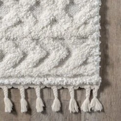 NuLOOM Akia Lattice High/Low Tassel Aea Rug -Nuloom GUEST 97f91814 1595 4161 bef1 7bb525b73eee