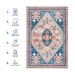 NuLOOM Nevaeh Machine Washable Bohemian Medallion Area Rug -Nuloom GUEST 99409db2 0b51 4191 ba83 35e7c46efdf1