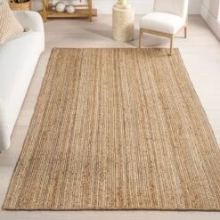 NuLOOM Hand Woven Farmhouse Jute Area Rug