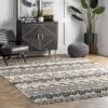 NuLOOM Zuri Shaggy Banded Area Rug