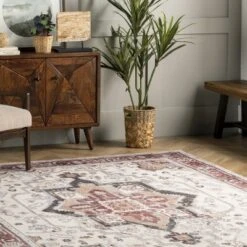 NuLOOM Miley Machine Washable Traditional Medallion Area Rug -Nuloom GUEST a3364269 8c1c 4fd9 b72a 639c3c87a693