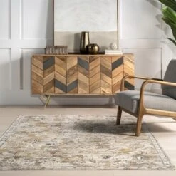 NuLOOM Zenni Vintage Floral Indoor/Outdoor Machine Washable Area Rug -Nuloom GUEST a393e845 f652 44c3 aa2c 19ab4415b96c