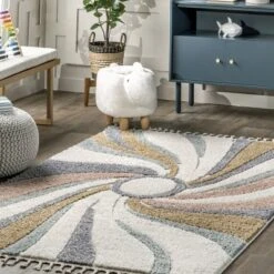 Theodora Colorful Swirl Kids Tassel Area Rug 16 Theodora Colorful Swirl Kids Tassel Area Rug -Nuloom GUEST a633ee1c 2a04 4411 a950 ae43e620f9d6