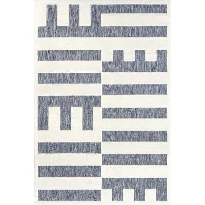 NuLOOM Neri Modern Bars Indoor/Outdoor Area Rug 9 NuLOOM Neri Modern Bars Indoor/Outdoor Area Rug - Image 9