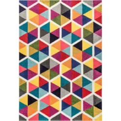 Maris Triangles Area Rug Off White - NuLOOM -Nuloom GUEST a66e940f 99c7 4921 b0e5 63a0c6ff4db9
