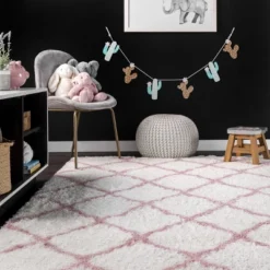 NuLOOM Nelda Trellis Kids Shag Area Rug 17 NuLOOM Nelda Trellis Kids Shag Area Rug -Nuloom GUEST a77d7c45 97dc 4b8f be11 115b8cf0675d