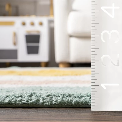 NuLOOM Nydia Circular Kids Machine Washable Area Rug 2 NuLOOM Nydia Circular Kids Machine Washable Area Rug - Image 2