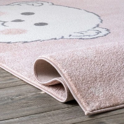 NuLOOM Harlee Kids Bear Nursery Or Playroom Area Rug 3 NuLOOM Harlee Kids Bear Nursery Or Playroom Area Rug - Image 3