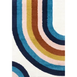 NuLOOM Ela Half Rainbow Shag Area Rug 21 NuLOOM Ela Half Rainbow Shag Area Rug -Nuloom GUEST adae019b 130a 4e8b 880e bf13fddf0c7f