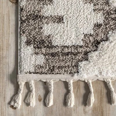 NuLOOM Amalia Southwestern High Low Shaggy Tassel Area Rug 4 NuLOOM Amalia Southwestern High Low Shaggy Tassel Area Rug - Image 4