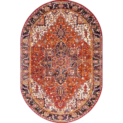 NuLOOM Indoor/Outdoor Transitional Emblem Patrice Area Rug 12 NuLOOM Indoor/Outdoor Transitional Emblem Patrice Area Rug - Image 12