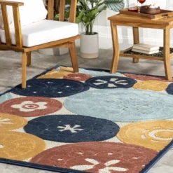 NuLOOM Crissie Coastal Sand Dollar Indoor/Outdoor Patio Area Rug -Nuloom GUEST b31d1d9c eafe 43cb 88cb 72ec3d0d6382