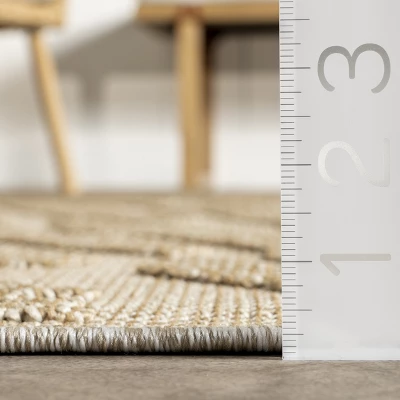 NuLOOM Kisha Transitional Abstract Indoor/Outdoor Patio Area Rug 2 NuLOOM Kisha Transitional Abstract Indoor/Outdoor Patio Area Rug - Image 2