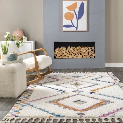 NuLOOM Lilou Moroccan Kids Tassel Area Rug 7 NuLOOM Lilou Moroccan Kids Tassel Area Rug - Image 7