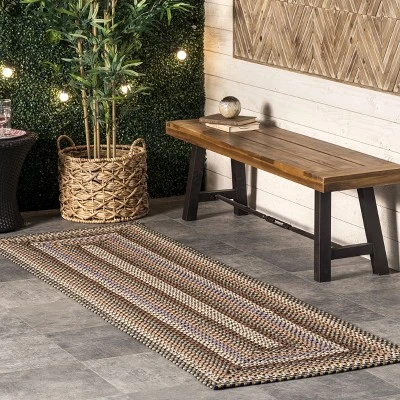 NuLOOM Gwyneth Braided Borders Indoor And Outdoor Patio Area Rug 1 NuLOOM Gwyneth Braided Borders Indoor And Outdoor Patio Area Rug
