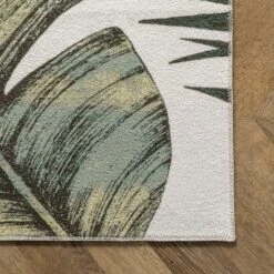 NuLOOM Elen Machine Washable Natural Leaves Area Rug 19 NuLOOM Elen Machine Washable Natural Leaves Area Rug -Nuloom GUEST b85ae5de 2e4d 4a56 a849 5d4b3578fdbf