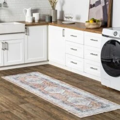 NuLOOM Jacquie Machine Washable Vintage Floral Area Rug