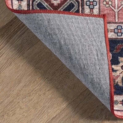 NuLOOM Amber Machine Washable Floral Aztec Area Rug 6 NuLOOM Amber Machine Washable Floral Aztec Area Rug - Image 6