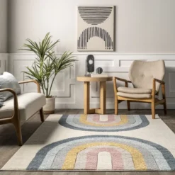 NuLOOM Jerri Double Half Rainbow Kids Area Rug 16 NuLOOM Jerri Double Half Rainbow Kids Area Rug -Nuloom GUEST bc83c71e e7d2 4ae5 86f0 2e645398e5f6
