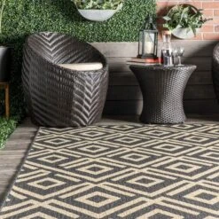 NuLOOM Jayne Geometric Diamond Indoor/Outdoor Area Rug -Nuloom GUEST bd769083 6f38 4012 b599 8dc1b6f859ff