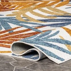 NuLOOM Flor Multi Tropical Leaves Indoor/Outdoor Patio Area Rug -Nuloom GUEST be446b9b e89a 4529 ba06 d88ca600aa90