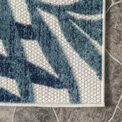 NuLOOM Flor Multi Tropical Leaves Indoor/Outdoor Patio Area Rug -Nuloom GUEST bf40113b fcb5 477b 8ddc 79c024d2f20d