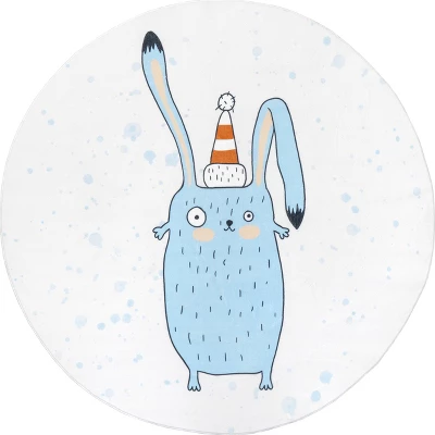 NuLOOM Eowyn Modern Rabbit Machine Washable Kids Area Rug 9 NuLOOM Eowyn Modern Rabbit Machine Washable Kids Area Rug - Image 9