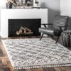 NuLOOM Ansley Moroccan Lattice Tassel Area Rug