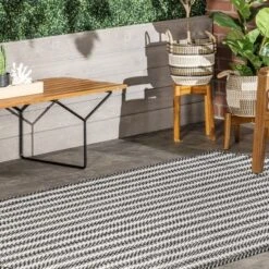 NuLOOM Kennedy Braided Stripes Indoor And Outdoor Patio Area Rug -Nuloom GUEST c748ed6b 1e64 400f a2ca 600e97b37986