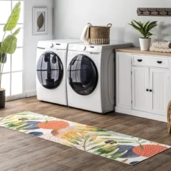 NuLOOM Amelia Machine Washable Tropical Area Rug