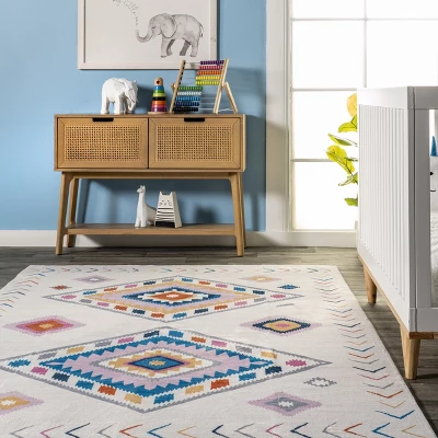 NuLOOM Marj Southwestern Kids Machine Washable Area Rug 7 NuLOOM Marj Southwestern Kids Machine Washable Area Rug - Image 7