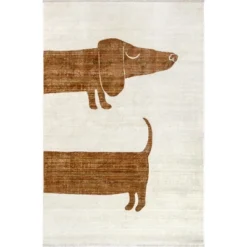 NuLOOM Cailyn Modern Dachshund Kids Area Rug -Nuloom GUEST ca3018e4 17ae 49ba a6dd 6d1001b9684d