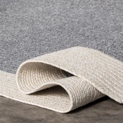 NuLOOM Indoor/Outdoor Braided Solid Border Delaine Area Rug -Nuloom GUEST cbf37450 232a 4627 8329 f6bc620b7978