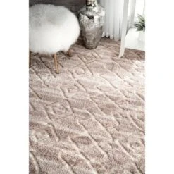 NuLOOM Vinita Moroccan Diamonds Shaggy Area Rug -Nuloom GUEST cc1380b4 2579 4db2 9c14 18d233c9d87e