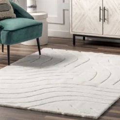 NuLOOM Camari Contemorary Faux Rabbit Machine Washable Area Rug -Nuloom GUEST cc1653e9 98f0 4806 8536 368242fdeee5