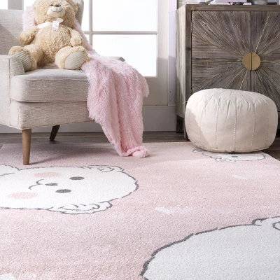 NuLOOM Harlee Kids Bear Nursery Or Playroom Area Rug 7 NuLOOM Harlee Kids Bear Nursery Or Playroom Area Rug - Image 7