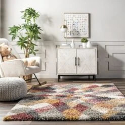 Dabney Abstract Kids Shag Area Rug -Nuloom GUEST cdb13327 f4b8 4a44 8f4e b5ed861b8fd4