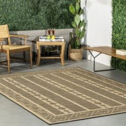 NuLOOM Zina Banded Indoor/Outdoor Patio Area Rug