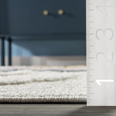 NuLOOM Abstract Striped Kids Tassel Area Rug 2 NuLOOM Abstract Striped Kids Tassel Area Rug - Image 2