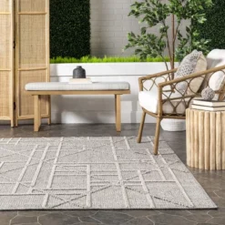 NuLOOM Crissy Contemporary High-Low Indoor/Outdoor Area Rug -Nuloom GUEST cfeaa36a 9f75 40b3 b03d edafeaf16079